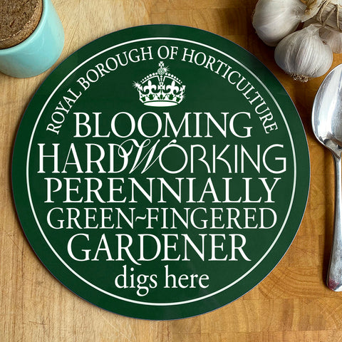 Blooming Hardworking Gardener Table Mat