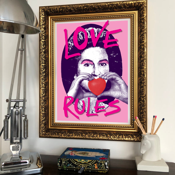 Love Rules Signed Print