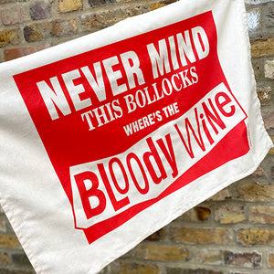 Where's the Bloody Wine limited Edition Tea Towel