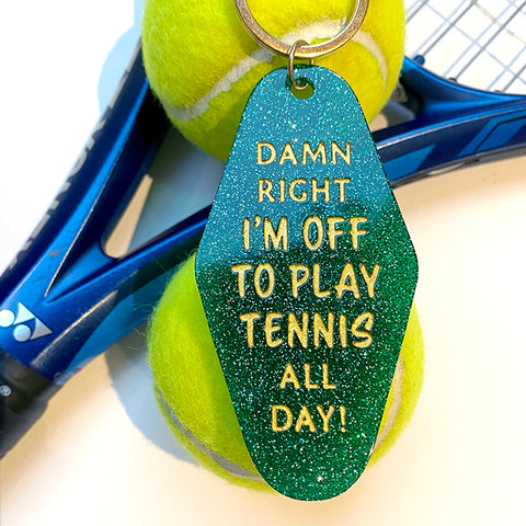 Tennis Lover's Key Ring