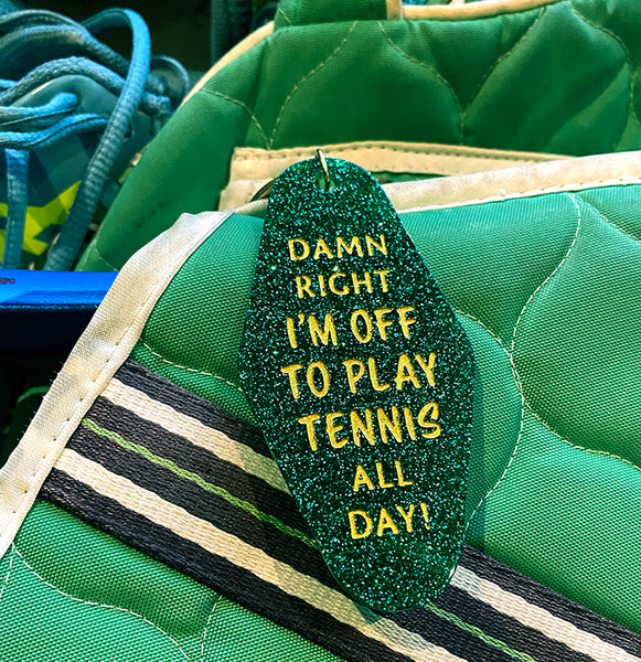 Tennis Lover's Key Ring