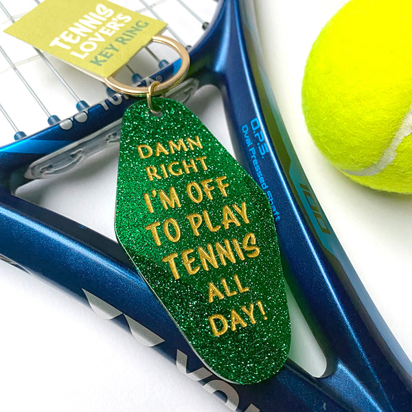 Tennis Lover's Key Ring