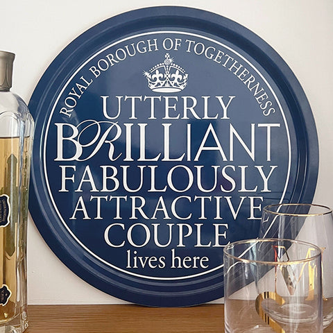 Brilliant Couple Large Tray
