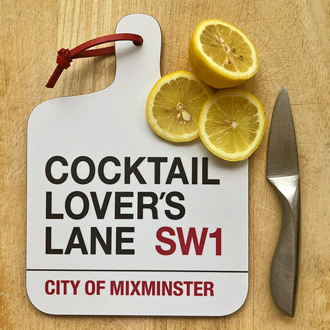 Cocktail Lover's Lane Chopping Board