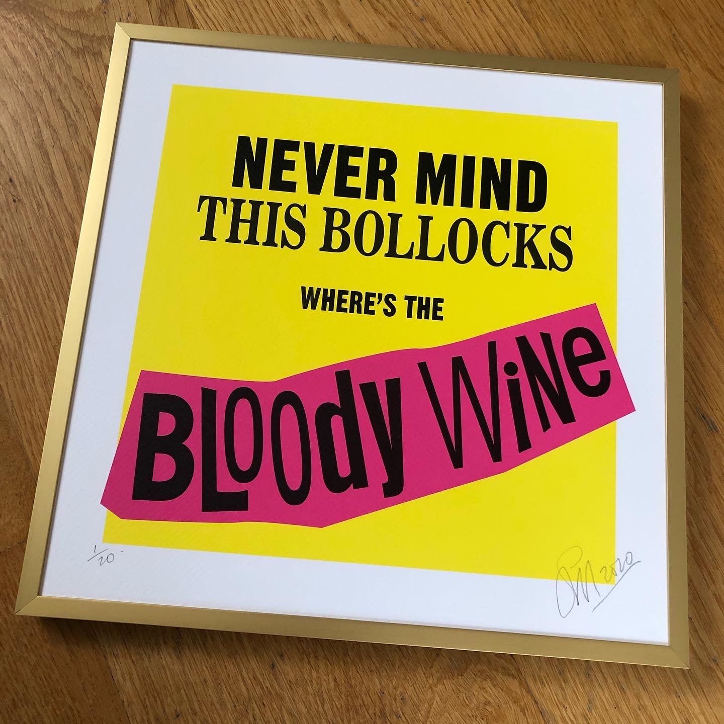 Where's the Bloody Wine Limited Edition Print