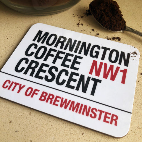 Mornington Coffee Crescent Brewminster Coaster