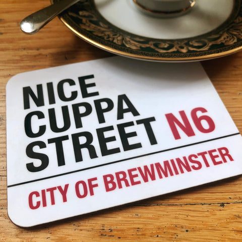 Nice Cuppa Street Brewminster Coaster