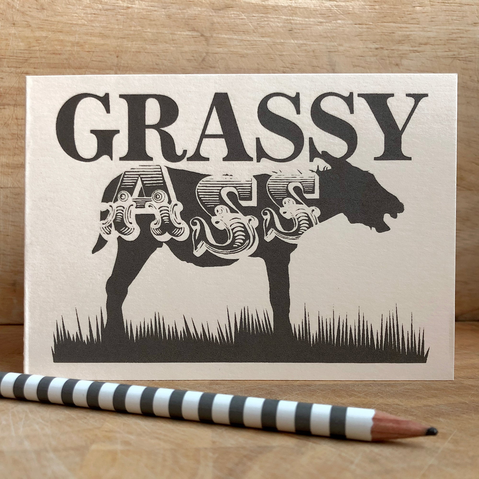 Grassy Ass Thank You card