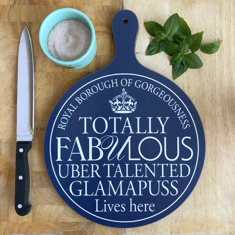 Fabulous Glamapuss Chopping Board