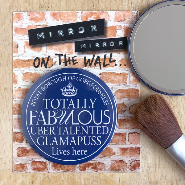 Fabulous Glamapuss Pocket Mirror