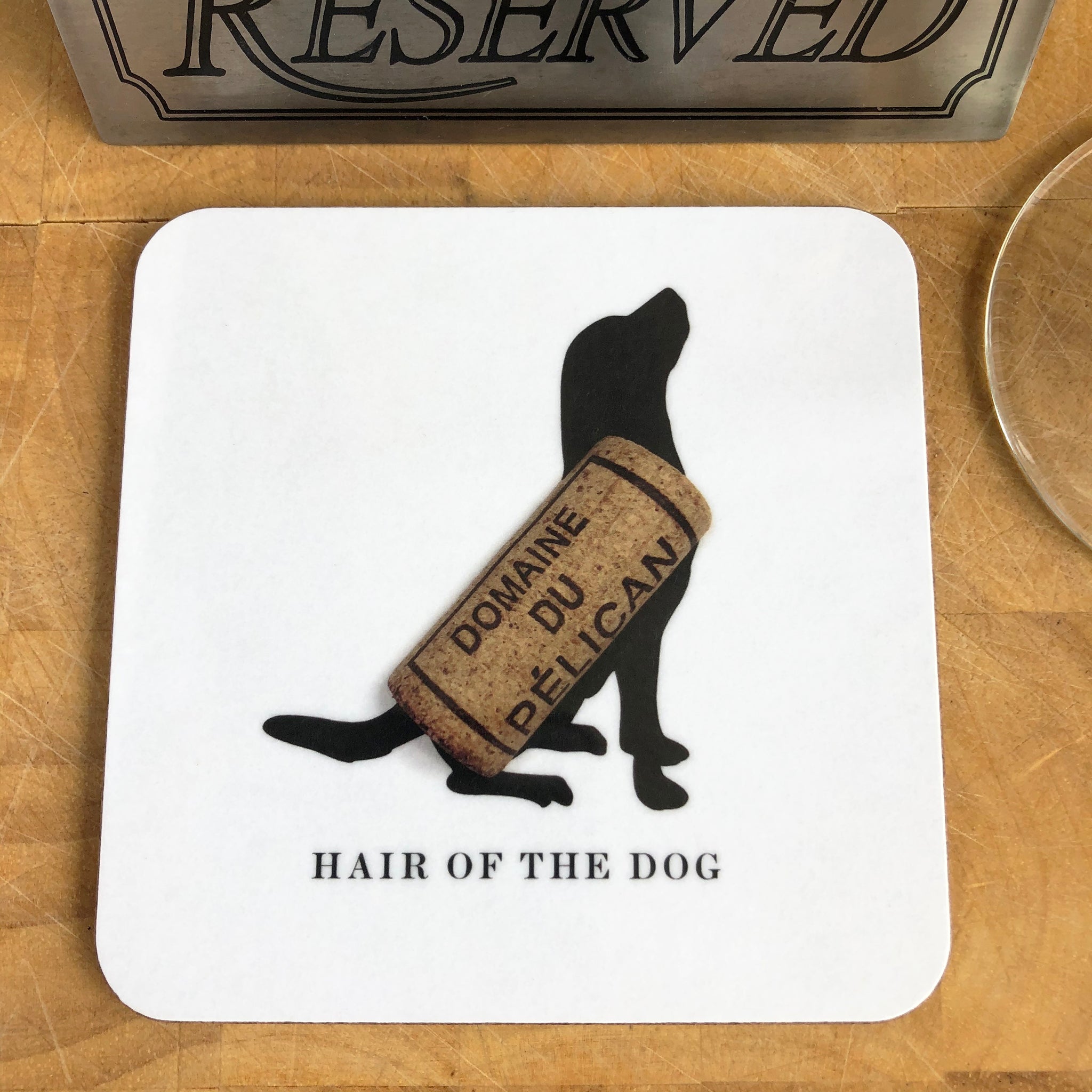 Woofs & Wine Labrador Coaster