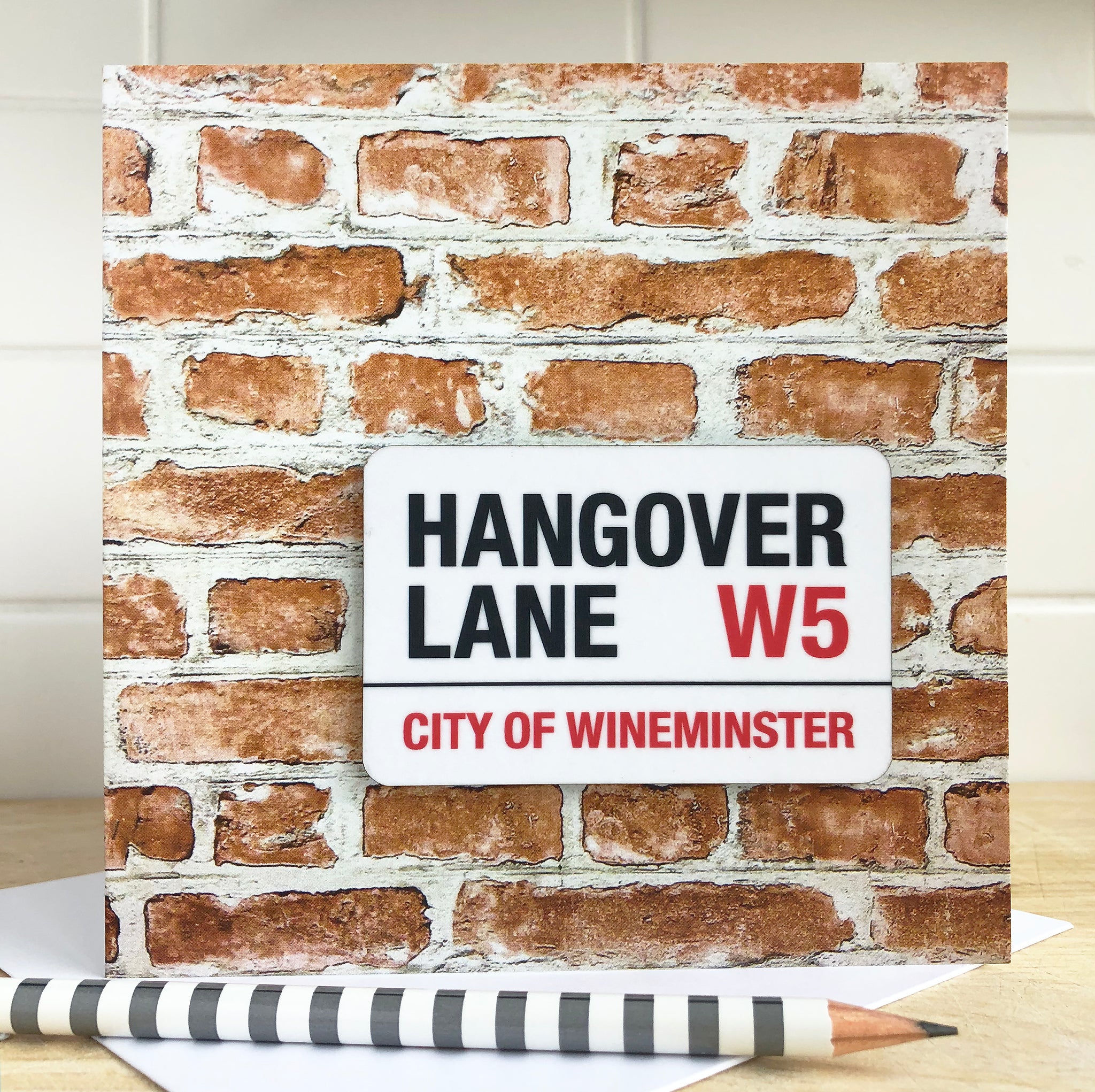 Hangover Lane Fridge Magnet Card