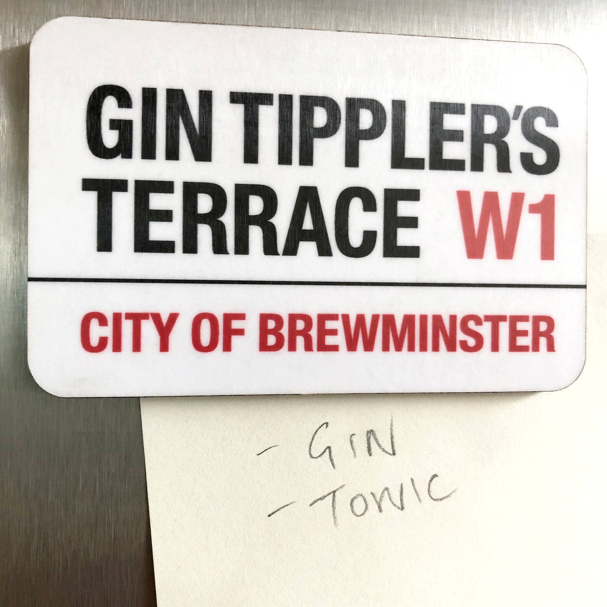 Gin Tippler's Terrace Fridge Magnet