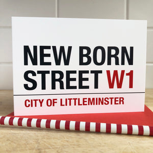 New Born Street Baby Card