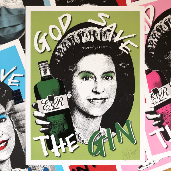 God Save the Gin Signed Print