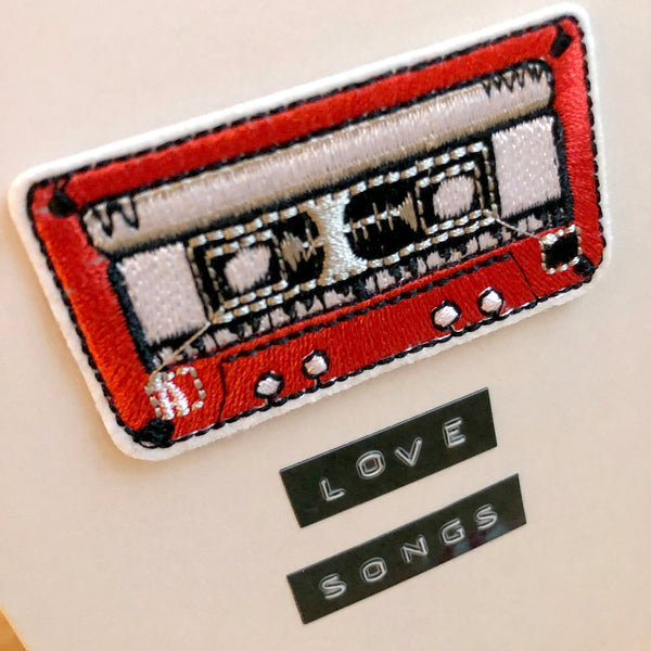 Love Songs Iron on Patch Card