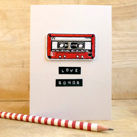 Love Songs Iron on Patch Card