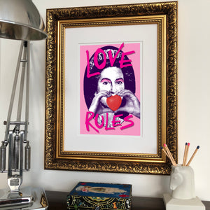 Love Rules Signed Print
