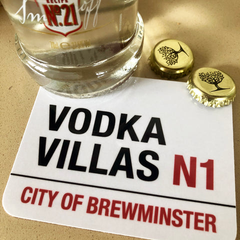 Vodka Villas Brewminster Coaster