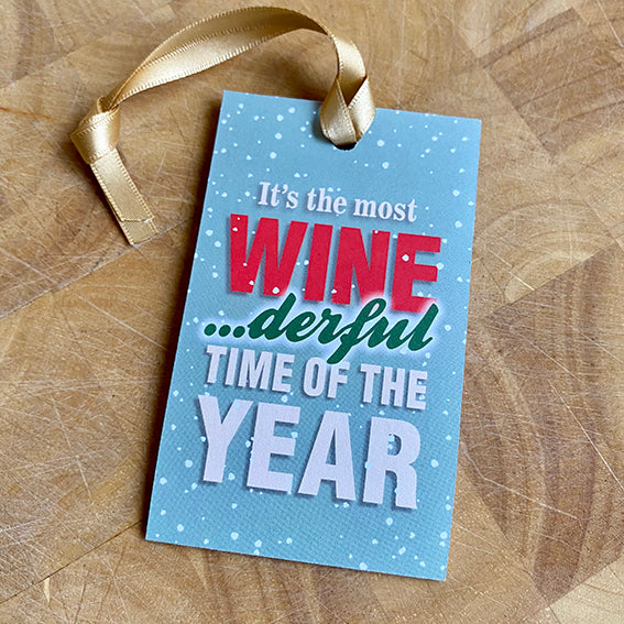 Wine-derful Christmas Bottle Tags (5 Pack)